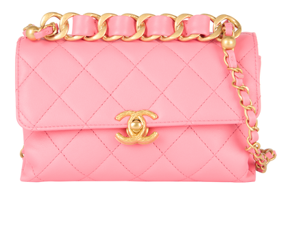 Mini Quilted Single Flap, front view
